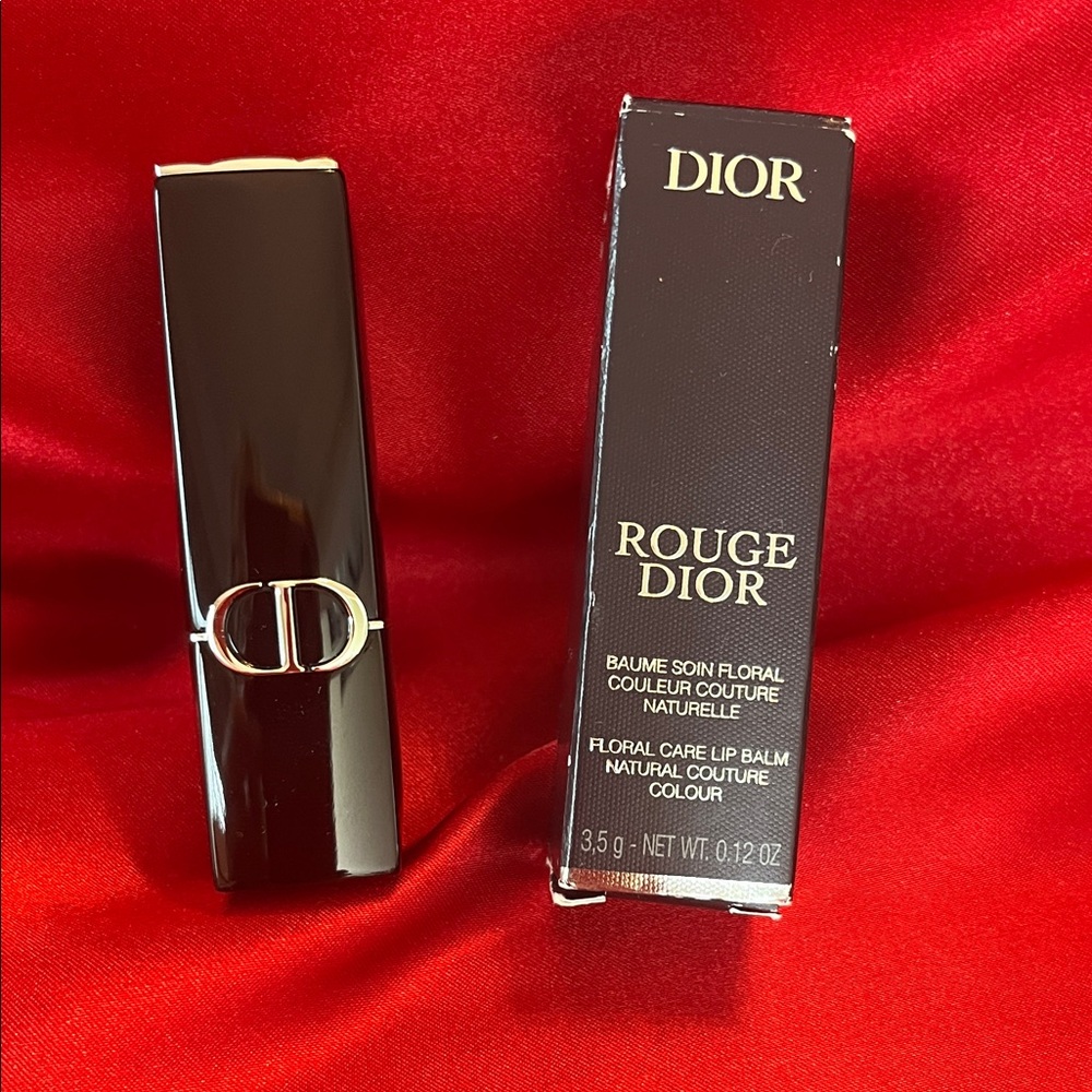 Dior Rouge Lip Balm in Black Case